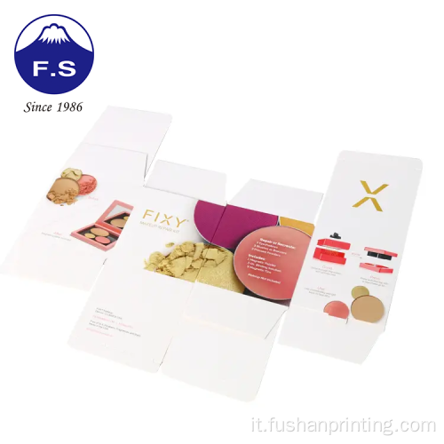 Scatola di cookie di carta lucida di carta artistica personalizzata